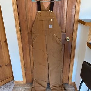 Carhartt winter insulated bib overalls